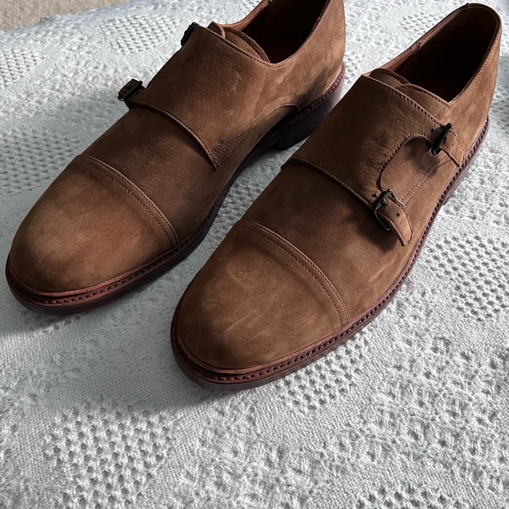 Men’s Frye Jones Double Monk Suede shoes -sz 11 Price Dropped - Picture 2 of 7